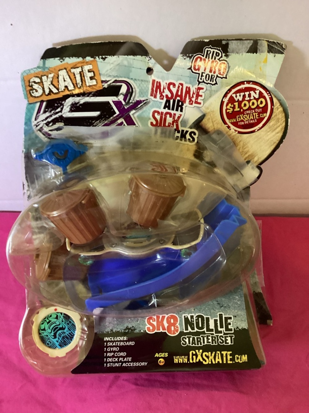 557-2009 Jakks Pacific GX Racers Skate Sk8 Nollie Starter Set
